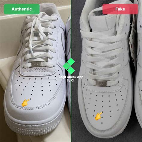 how to spot fake nike air force 1|air force 1 genuine check.